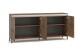 Sideboard >GENIO industrial< in Eiche, Holzwerkstoff - 184x84x40cm (BxHxT)