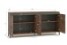 Sideboard >GENIO industrial< in Eiche, Holzwerkstoff - 184x84x40cm (BxHxT)