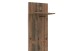 Garderobenpaneel >GENIO industrial< in Eiche, Holzwerkstoff - 40x170x26 (BxHxT)