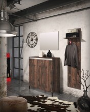 Wandspiegel >GENIO industrial< in Eiche - 80x65x2 (BxHxT)