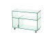 Küchenwagen >6/180< in Klarglas, Glas - 80x60x35cm (BxHxT)