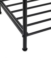 Schuhregal >25560< in schwarz, Metall - 83x37x35cm (BxHxT)