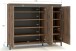 Garderoben-Set "GENIO industrial" 4-tlg in Eiche - Stellmaß ca. 190x40x190 cm