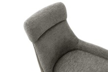 Schalenstuhl >PELION< (2-er Set) in Schlamm, Polyester - 55x90x62cm (BxHxT)