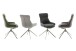 Schalenstuhl >PELION< (2-er Set) in Schlamm, Polyester - 55x90x62cm (BxHxT)