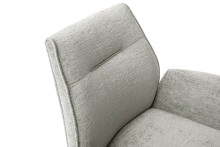 Armlehnstuhl >DIVERIA< (2-er Set) in Taupe, Polyester - 64x90x66cm (BxHxT)