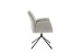 Armlehnstuhl >DIVERIA< (2-er Set) in Taupe, Polyester - 64x90x66cm (BxHxT)
