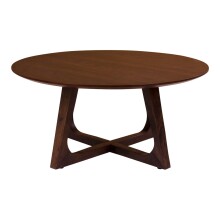 Couchtisch >Hellerup< in Braun, Nussbaum - 75x36x75cm (BxHxT)