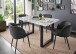 Esstisch >9230-19< in Marmor weiß, MDF - 180x75x90cm (BxHxT)