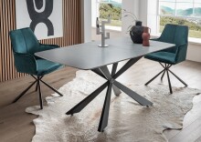 Esstisch >9240-20< in Grau matt, Keramik -...