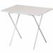 Campingtisch >Scherentisch< in weiß, Stahl pulverbeschichtet - 80x63x60 (BxHxT)