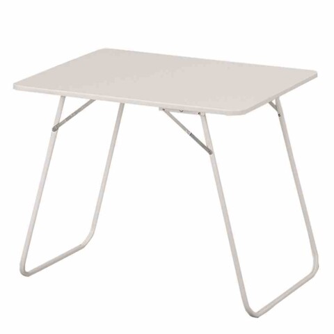 Campingtisch >Camping< in weiß, Stahl pulverbeschichtet - 80x63x60cm (BxHxT)