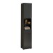 Badezimmer-Set "Spice" schwarz matt (5tlg.) mit Hochschrank, Waschbeckenunterschrank, Spiegelschrank, Kommode und Hängeschrank - 170 x 191 x 32 cm (B/H/T)