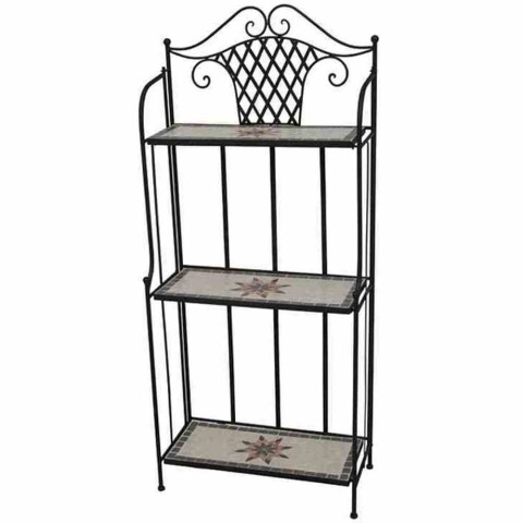 Regal >Stella< in matt schwarz - 29x142x62 (BxHxT)