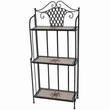 Regal >Stella< in matt schwarz - 29x142x62 (BxHxT)