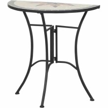 Gartentisch >Stella< in matt schwarz - 35,5x69,5x70...