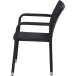 Gartenstuhl >Minas< in schwarz - 60x83x56 (BxHxT)