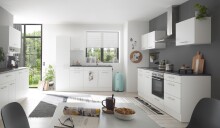 EDDY Moderner Hängeschrank Küche in Weiß matt - Geräumiger Küchenschrank mit viel Stauraum - 50 x 50 x 31 cm (B/H/T)
