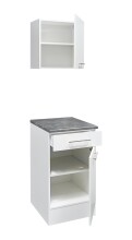 EDDY Moderner Hängeschrank Küche in Weiß matt - Geräumiger Küchenschrank mit viel Stauraum - 50 x 50 x 31 cm (B/H/T)