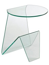 Beistelltisch >7/173< in Klarglas, Glas -...