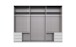 Schwebetürenschrank >Seattle< in WEISS - 270x208x65cm (BxHxT)