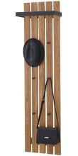 Garderobenpaneel >BANTRY< in holzfarben, Eiche massiv geölt - 40x120x22 (BxHxT)