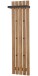 Garderobenpaneel >BANTRY< in holzfarben, Eiche massiv geölt - 40x120x22 (BxHxT)