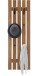 Garderobenpaneel >BANTRY< in holzfarben, Eiche massiv geölt - 38x120x14 (BxHxT)