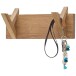 Garderobenpaneel >BANTRY< in holzfarben, Eiche massiv geölt - 30x13x12cm (BxHxT)
