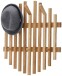 Garderobenpaneel >BANTRY< in holzfarben - 58x60x11x60 (BxHxTxD)