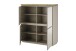Kommode >PALAMOS< in holzfarben/grau, HWP - 113x123x40cm (BxHxT)
