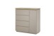 Kommode >PALAMOS< in holzfarben/grau, HWP - 100x104x40cm (BxHxT)