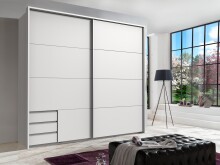 Kleiderschrank-Set >Seattle< in Weiß -...