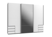 Kleiderschrank-Set >Seattle< in Weiß - 273x213x65cm (BxHxT)