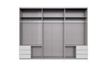 Kleiderschrank-Set >Seattle< in Weiß - 273x213x65cm (BxHxT)