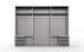 Kleiderschrank-Set >Seattle< in Weiß - 273x213x65cm (BxHxT)
