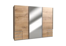 Kleiderschrank-Set >Seattle< in Plankeneiche-Nachbildung - 273x213x65cm (BxHxT)