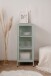 Vitrine >Milton< in mintgrün, Stahl - 40x101,5x40cm (BxHxT)