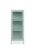 Vitrine >Milton< in mintgrün, Stahl - 40x101,5x40cm (BxHxT)
