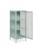 Vitrine >Milton< in mintgrün, Stahl - 40x101,5x40cm (BxHxT)