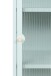 Vitrine >Milton< in mintgrün, Stahl - 40x101,5x40cm (BxHxT)