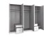 Drehtürenschrank >Freiburg< in WEISS - 270x208x58cm (BxHxT)