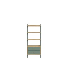 Regal >Whenua< in Schwarz - 64,2x153,6x41,5cm (BxHxT)