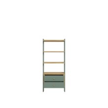 Regal >Whenua< in Schwarz - 64,2x153,6x41,5cm (BxHxT)