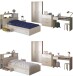 Jugendzimmer >Charly 9< Komplettset in Akazie/Weiß