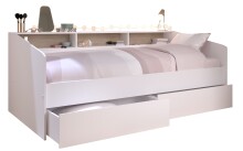 Stauraumbett >Sleep 4< in 23 - Weiss - 203x113x82cm...