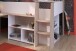 Stauraumbett >Lucas< in Weiss / Japanische Eiche - 209x133x140cm (LxBxH)