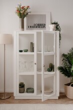 Highboard >Arles< in weiß - 100x150x40cm (BxHxT)