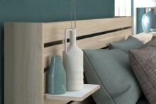 Bettanlage >Escale 2< in Japanische Eiche - 203x217x99cm (LxBxH)