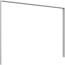 Drehtürenschrank >Danzig< in WEISS + GLAS WEISS - 225x208x58cm (BxHxT)